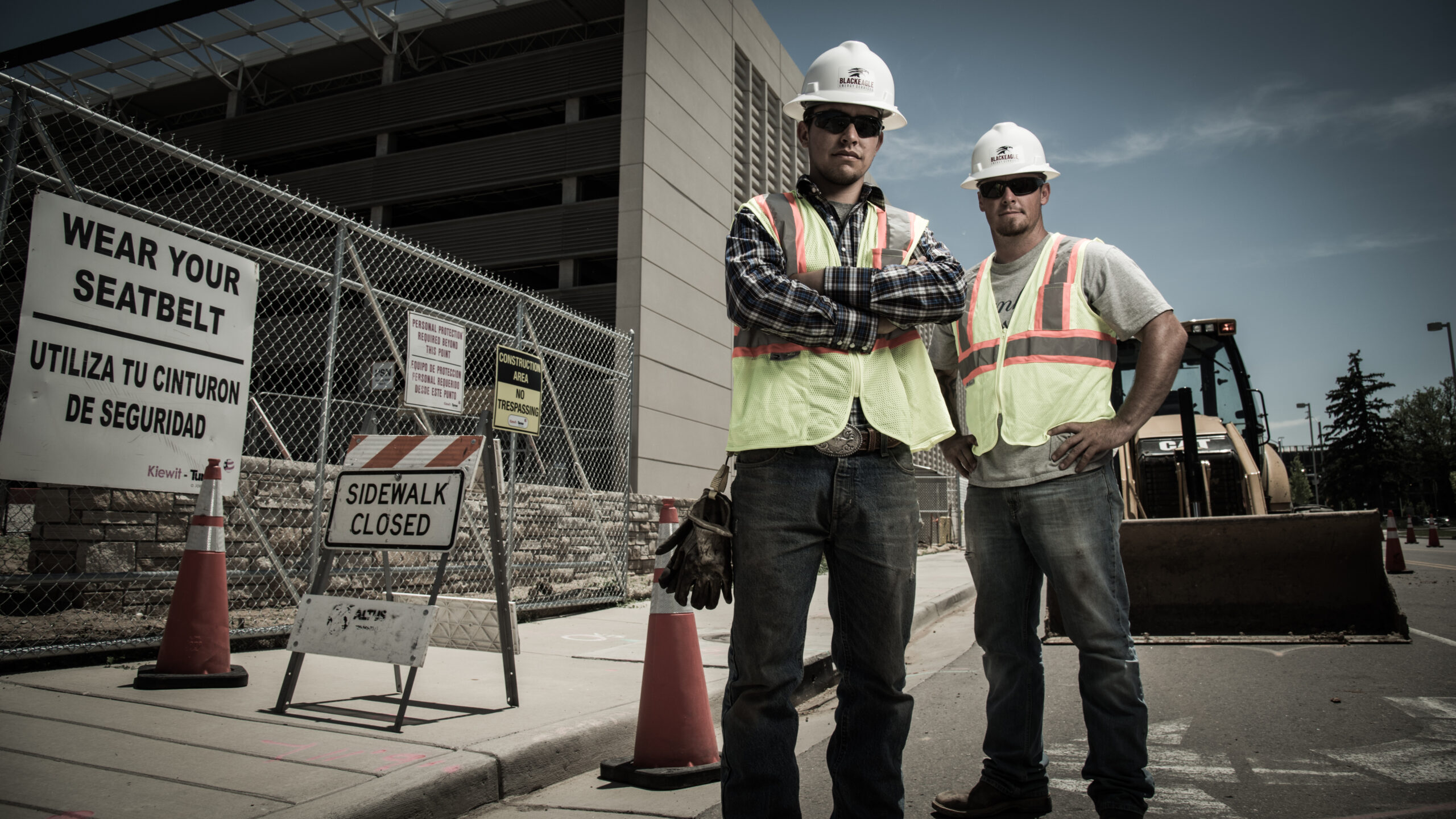 Blackeagle Energy workers on a job site in Colorado