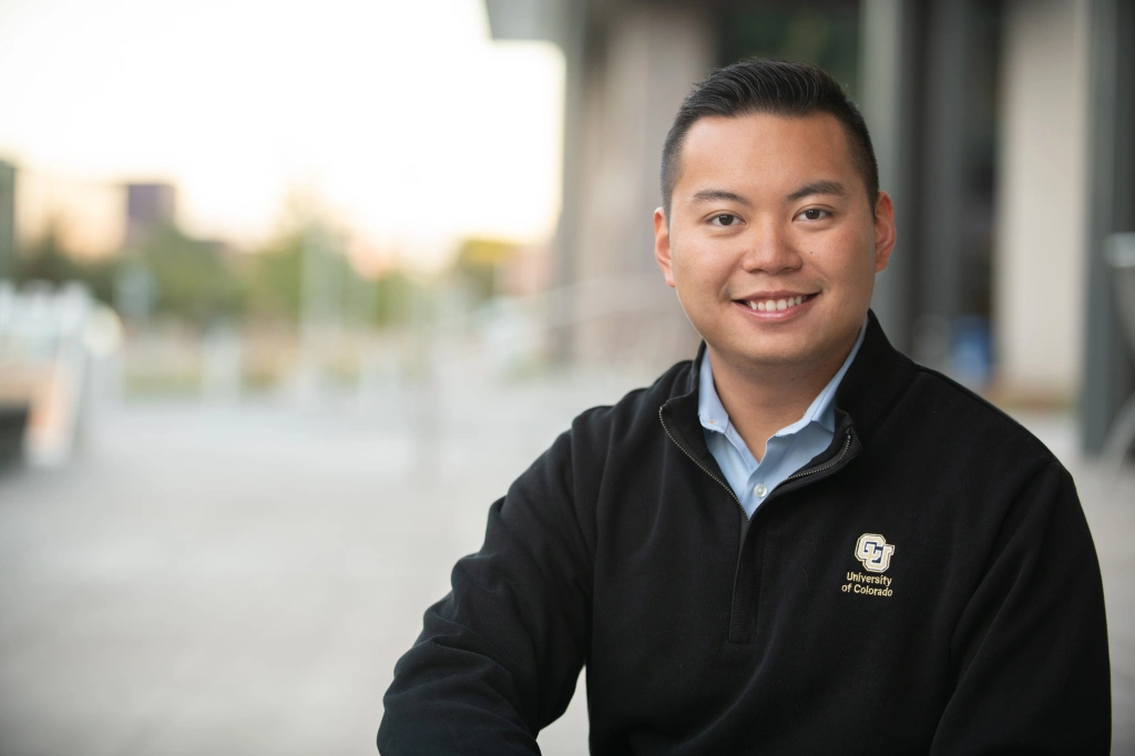 Johnnie Nguyen, attorney, candidate for office, professional headshot by Altitude Arts Photographics, denver location photography