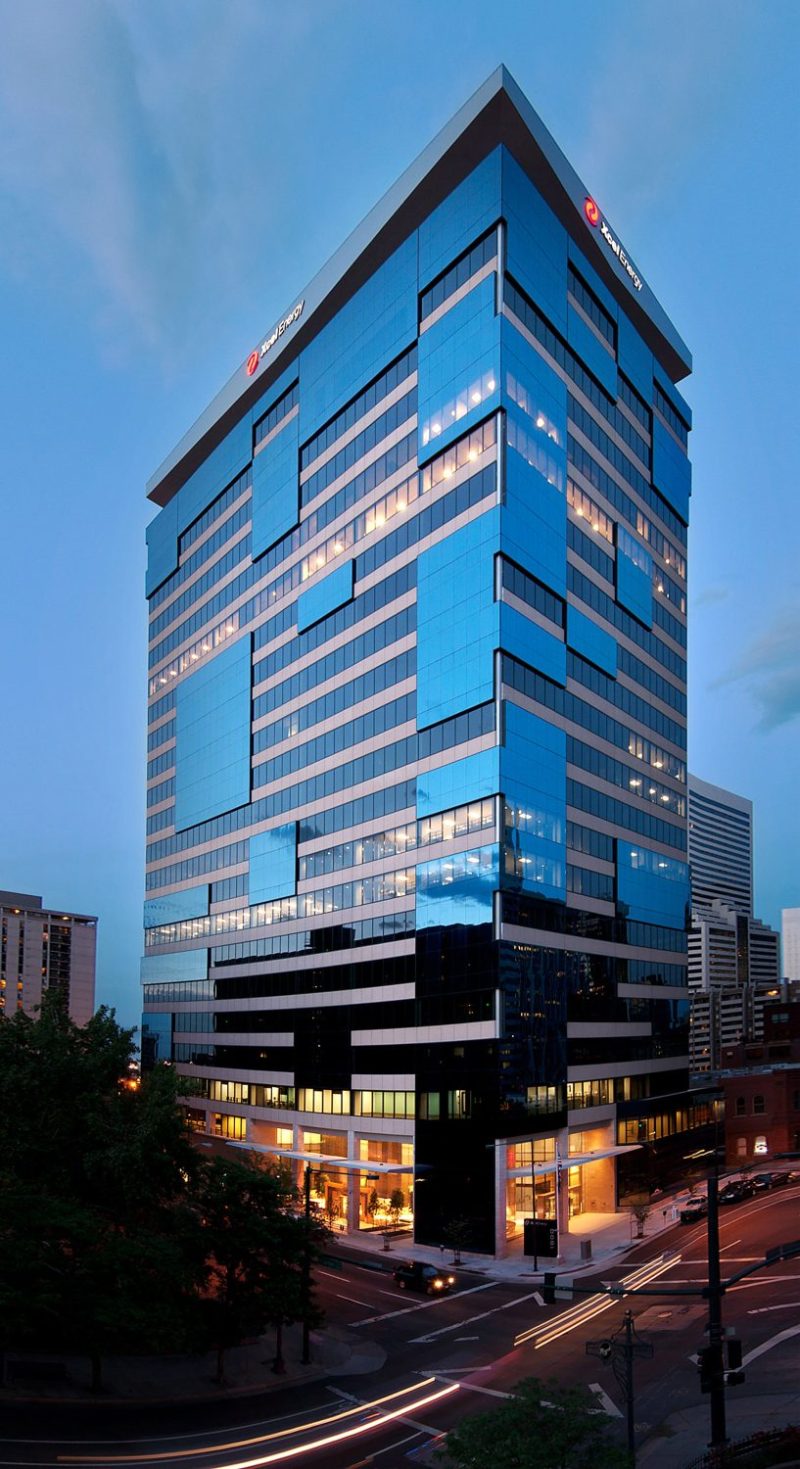hospital exterior at sunset - architectural photographer denver