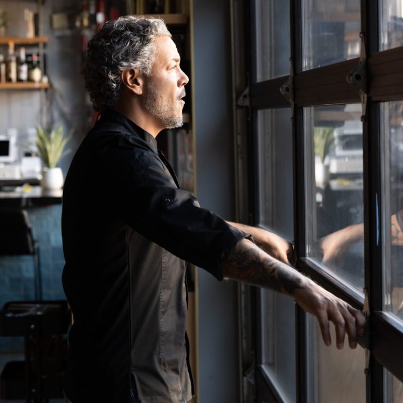 female entrepreneur working at laptop