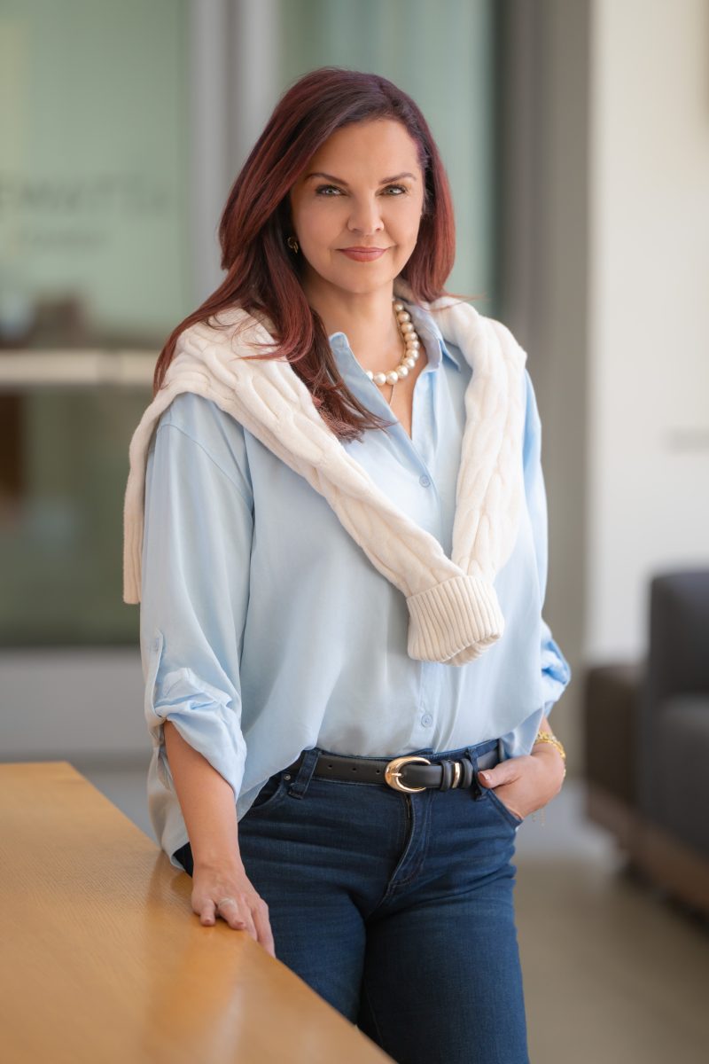female entrepreneur working at laptop